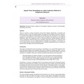 Kapati Time: Storytelling as a Data Collection Method in Indigenous Research