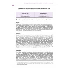 Decolonising Research Methodologies in East Arnhem Land