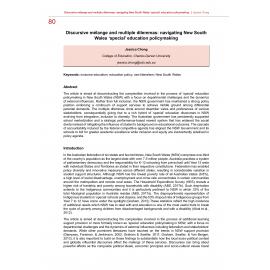Discursive mélange and multiple dilemmas: navigating New South Wales ‘special’ education policymaking