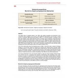 Historical perspectives: Murrinh ku thepini pumpanpunmat (Nemarluk)