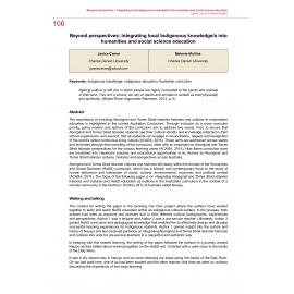 Beyond perspectives: Integrating local Indigenous knowledge/s into humanities and social science education