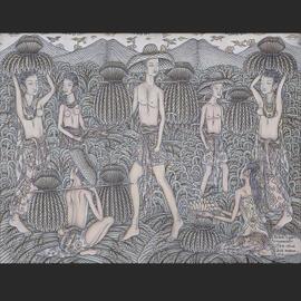 Harvesting the rice