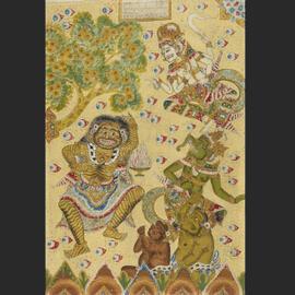Durga burns the book of knowledge