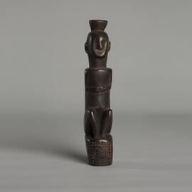 Untitled [sitting Ancestor figure with top knot]