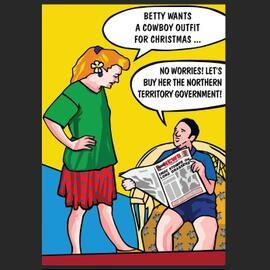 Betty wants a cowboy outfit