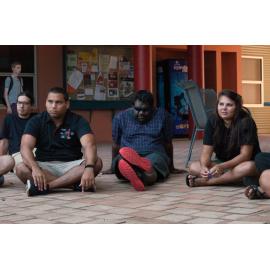 Kyle, Anthony, Marcus, Salisha break from class