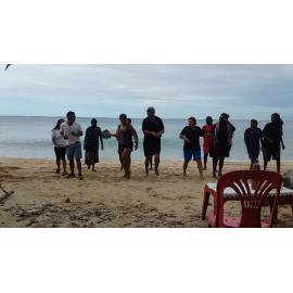 Line dancing on the beach.mp4