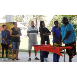 Miriam Rose with students
