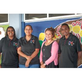  Daly GOO students Melanie Mullins, Nikita Jason, Salisha Kerr, Therese Parry