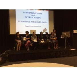 Therese Parry and Mel Mullins presenting at conf