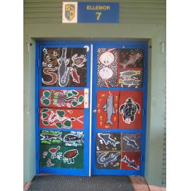 Painting at school