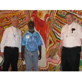 Bishop Hurley, Tobias Nganbe,  Cardinal Pell,  Wadeye 2008