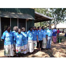Francella Bunduck, Martina Mullumbuk, Sandra Huddlestone, Tobias Ngambe, Alanga Nganbe, Ursla Kintharri, Millie Lantjin, Sheila Tchinburur (2)