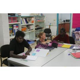 T Kersten with students