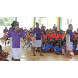 Students dancing