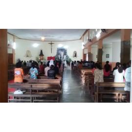 Singing at church