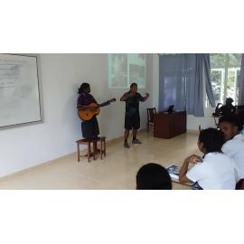 Tammy Anthony singing in language