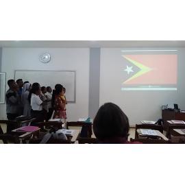 Timor national anthem singing