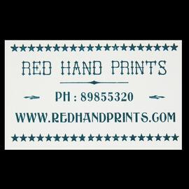 Untitled (Red Hand Print calling card)