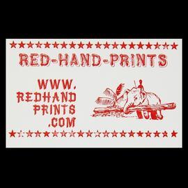 Untitled (Red Hand Print calling card)