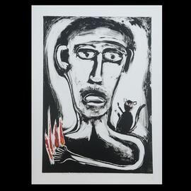 Making art with a monkey on my shoulder