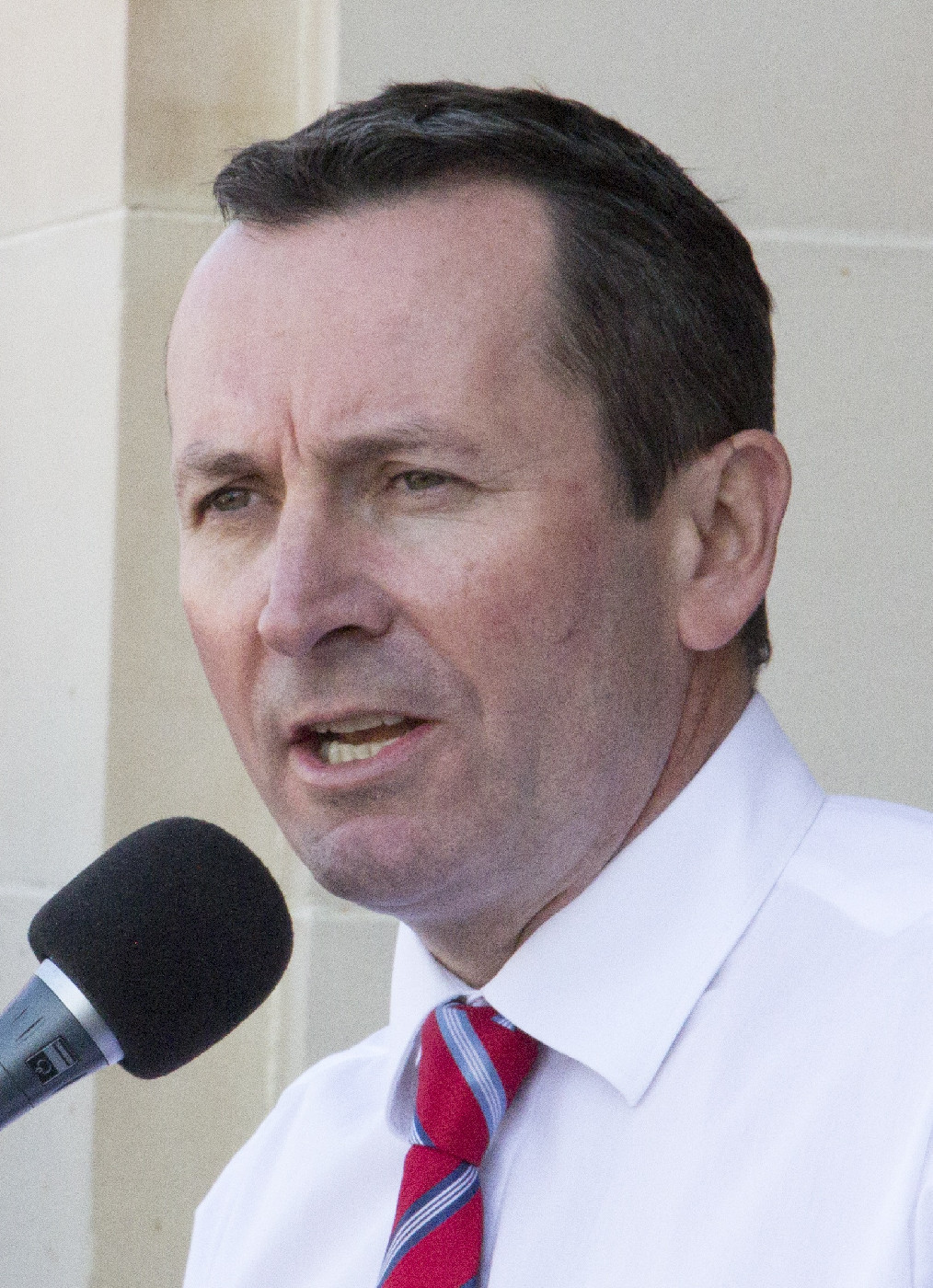 Mark McGowan in 2014. Flickr user CPSU/CSA, CC BY-SA 2.0